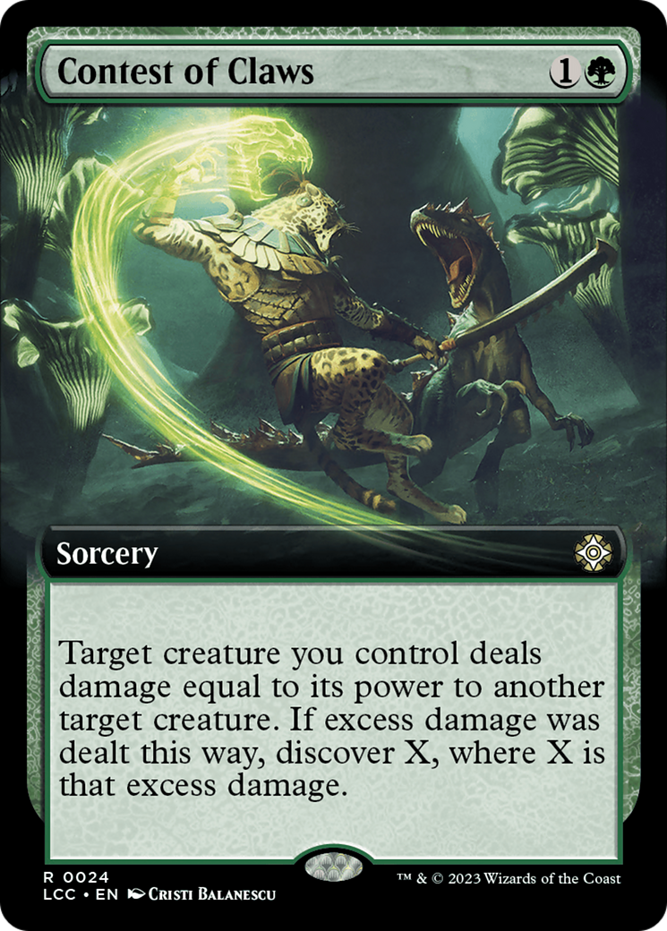Contest of Claws (Extended Art) [The Lost Caverns of Ixalan Commander] | Devastation Store