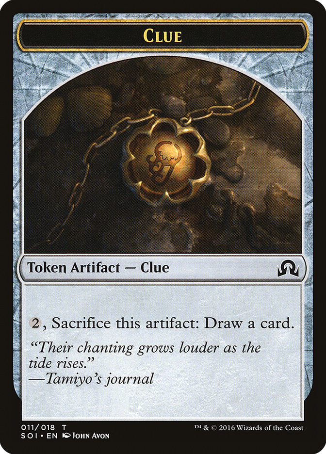 Clue (011/018) [Shadows over Innistrad Tokens] | Devastation Store