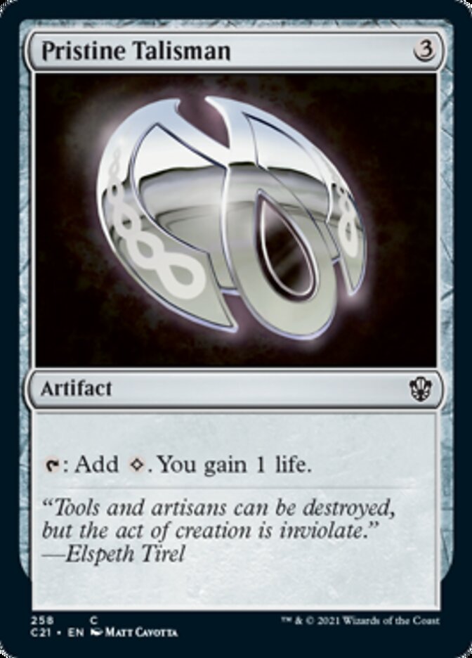 Pristine Talisman [Commander 2021] | Devastation Store