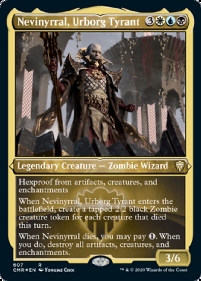 Nevinyrral, Urborg Tyrant (Etched) [Commander Legends] | Devastation Store