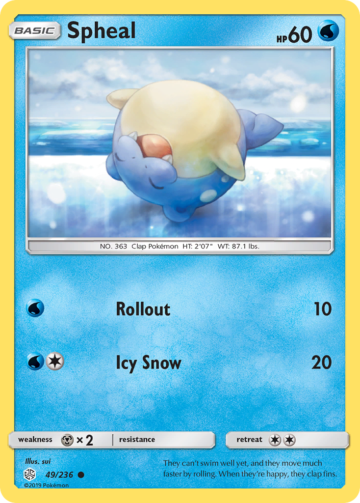 Spheal (49/236) [Sun & Moon: Cosmic Eclipse] | Devastation Store
