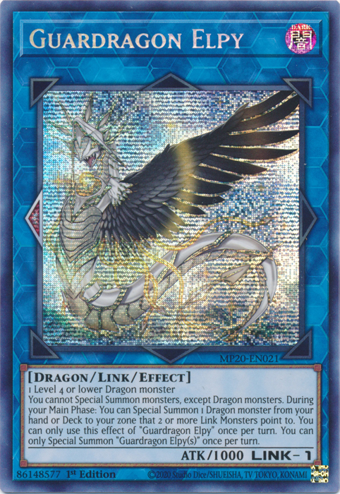 Guardragon Elpy [MP20-EN021] Prismatic Secret Rare | Devastation Store