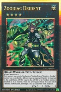 Zoodiac Drident [MAGO-EN036] Gold Rare | Devastation Store