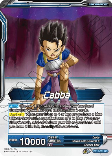 Cabba // SS Cabba, Proud Volley (BT15-031) [Saiyan Showdown Prerelease Promos] | Devastation Store