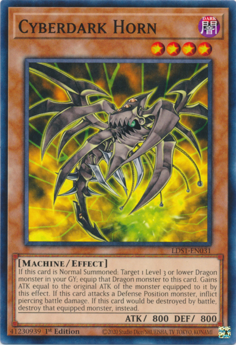 Cyberdark Horn [LDS1-EN031] Common | Devastation Store