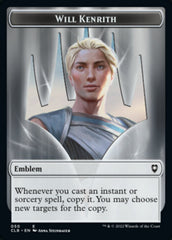 Will Kenrith Emblem // Copy Double-sided Token [Commander Legends: Battle for Baldur's Gate Tokens] | Devastation Store