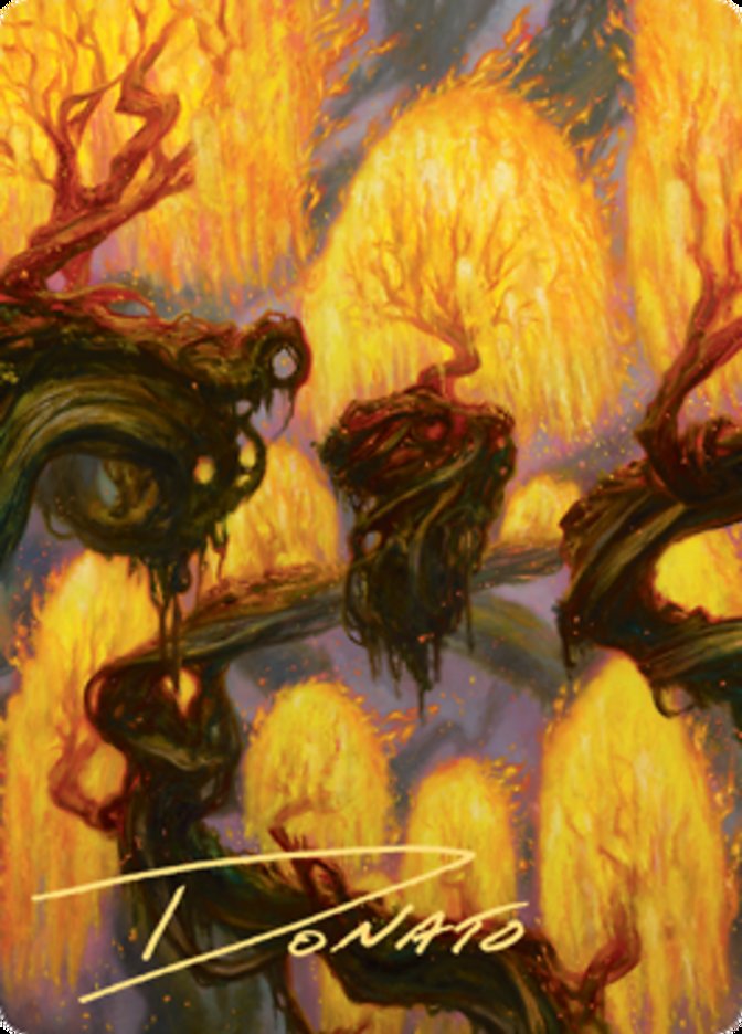 Grove of the Burnwillows Art Card (Gold-Stamped Signature) [Zendikar Rising Art Series] | Devastation Store