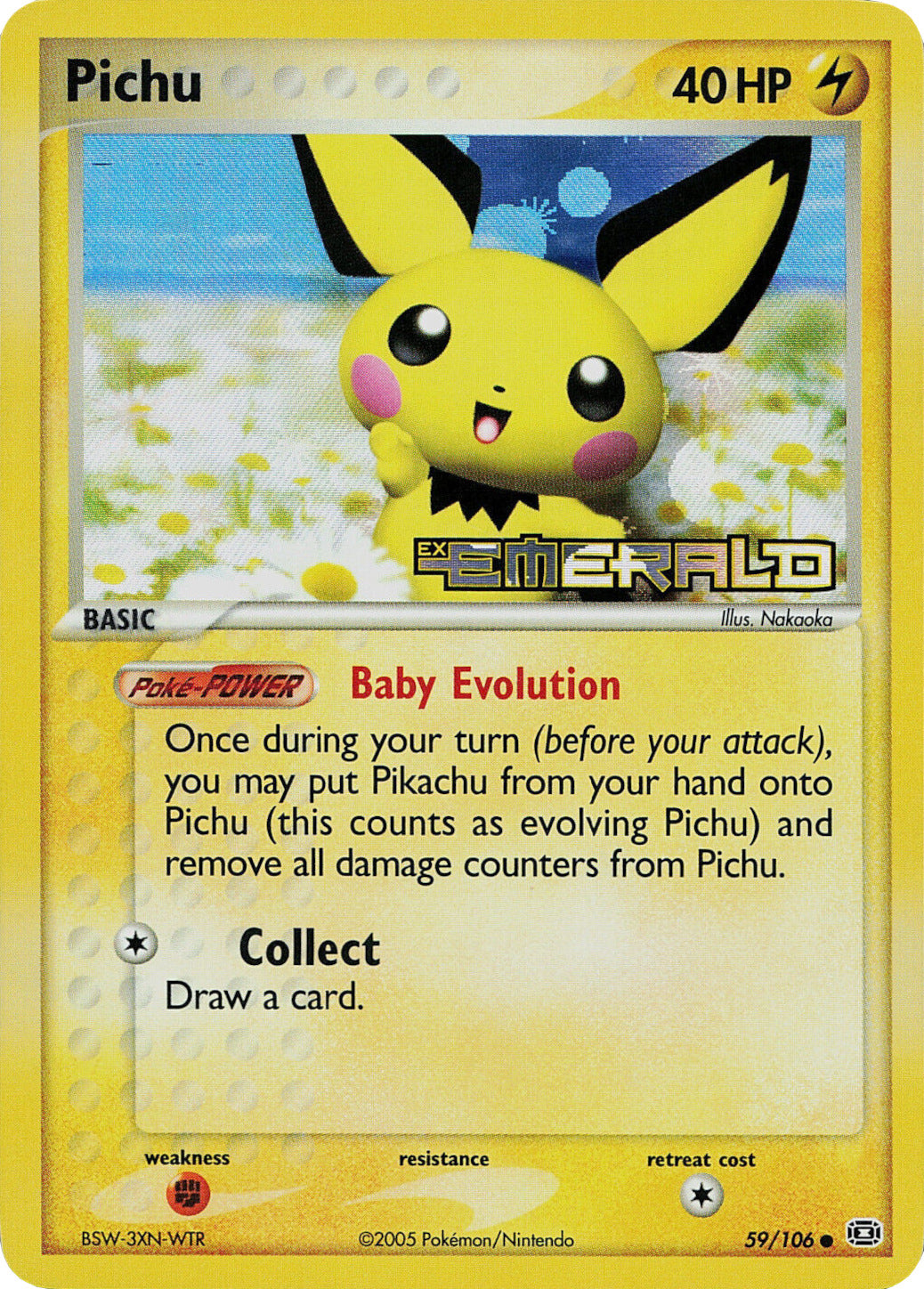 Pichu (59/106) (Stamped) [EX: Emerald] | Devastation Store