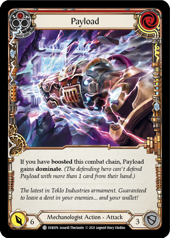 Payload (Red) [EVR076] (Everfest)  1st Edition Rainbow Foil | Devastation Store