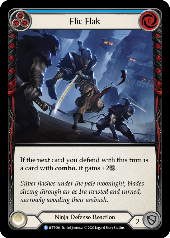 Flic Flak (Blue) [WTR094] Unlimited Edition Rainbow Foil - Devastation Store | Devastation Store