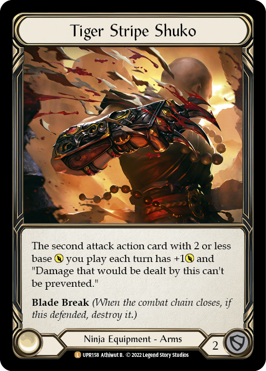 Tiger Stripe Shuko [UPR158] (Uprising)  Cold Foil | Devastation Store