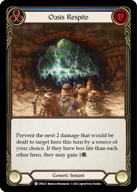 Oasis Respite (Blue) [UPR223] (Uprising)  Rainbow Foil | Devastation Store