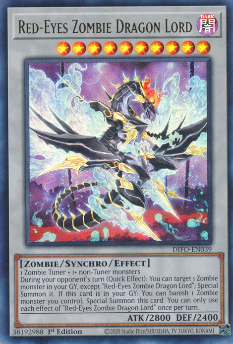 Red-Eyes Zombie Dragon Lord [DIFO-EN039] Ultra Rare | Devastation Store