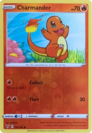 Charmander (023/185) (Reverse Cosmos Holo) [Sword & Shield: Vivid Voltage] | Devastation Store