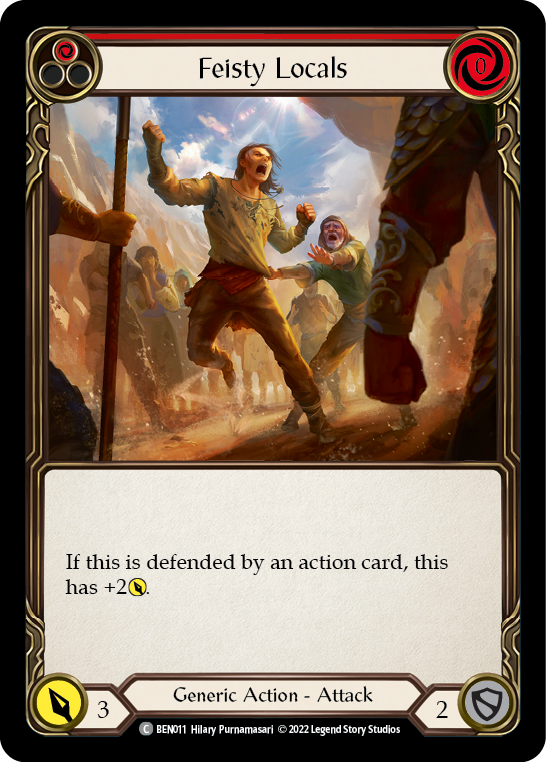 Feisty Locals (Red) [BEN011] (Outsiders Benji Blitz Deck) | Devastation Store