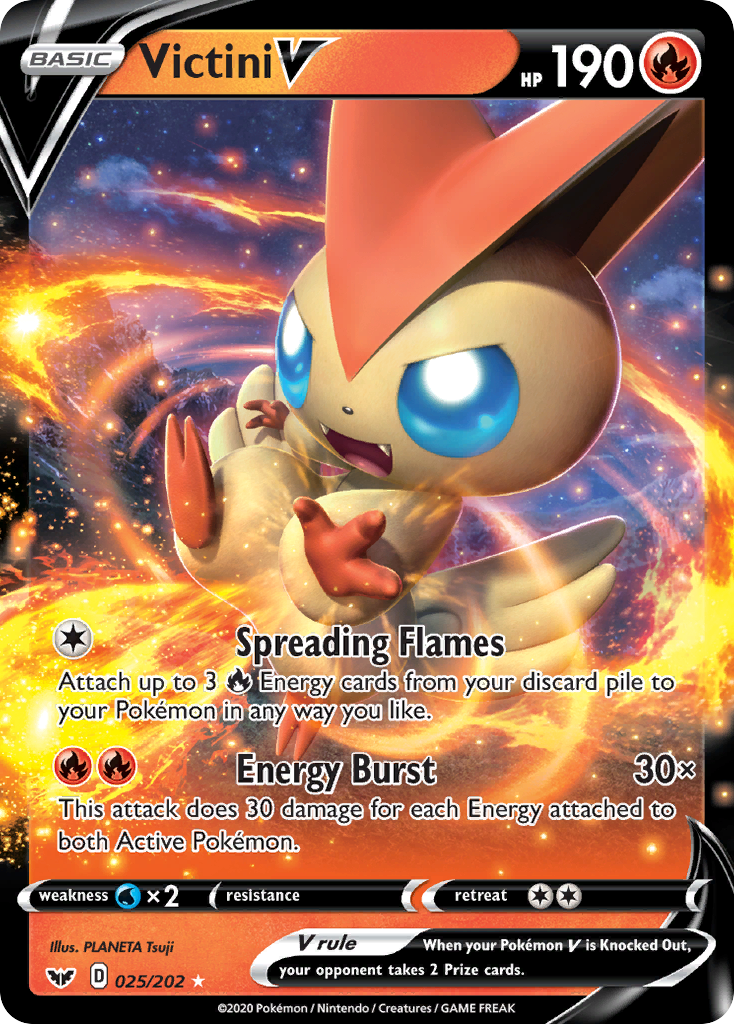 Victini V (025/202) [Sword & Shield: Base Set] | Devastation Store