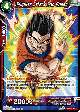 Surprise Attack Son Gohan (Starter Deck - Pride of the Saiyans) (SD15-04) [Cross Spirits] | Devastation Store