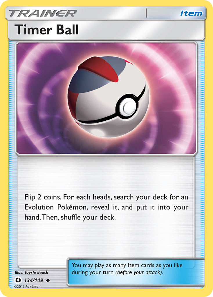 Timer Ball (134/149) [Sun & Moon: Base Set] | Devastation Store