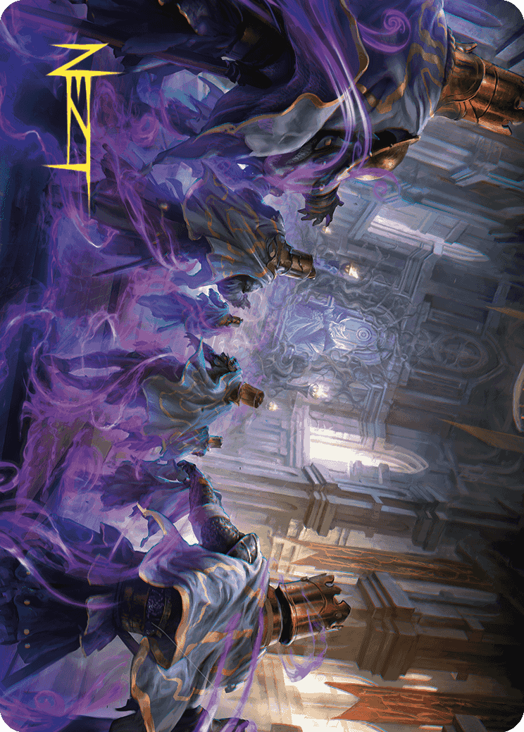Eerie Interference Art Card (Gold-Stamped Signature) [Wilds of Eldraine Art Series] | Devastation Store