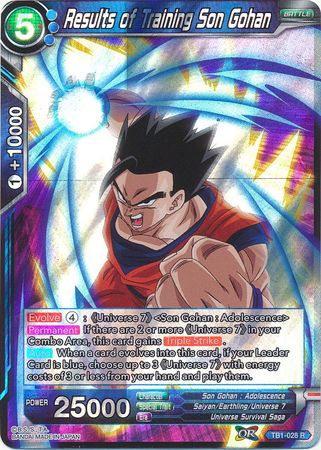 Results of Training Son Gohan [TB1-028] | Devastation Store