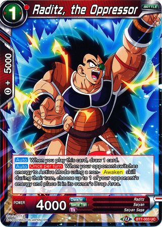 Raditz, the Oppressor [BT7-003] | Devastation Store