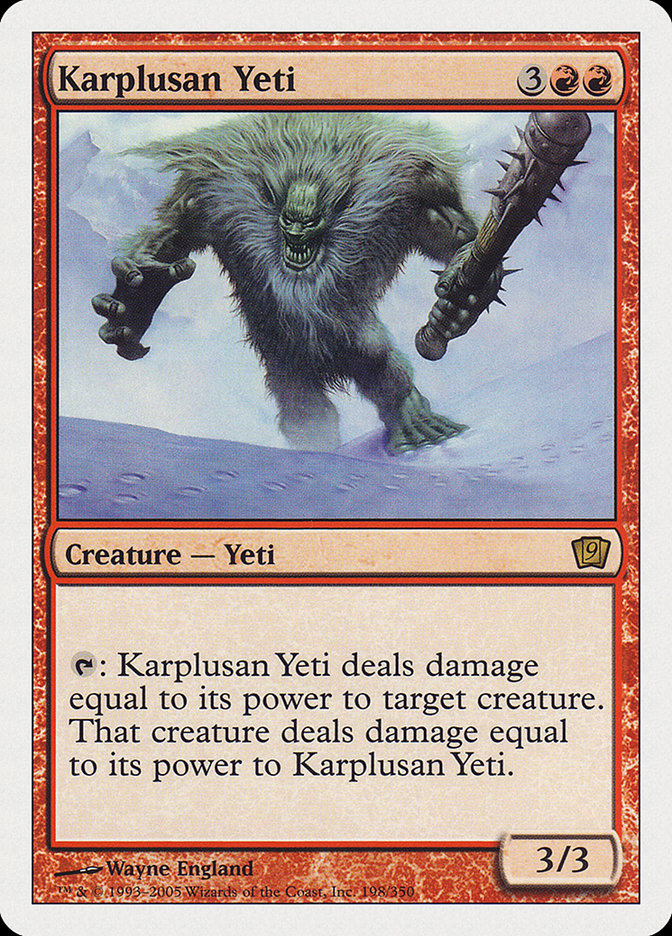 Karplusan Yeti [Ninth Edition] - Devastation Store | Devastation Store