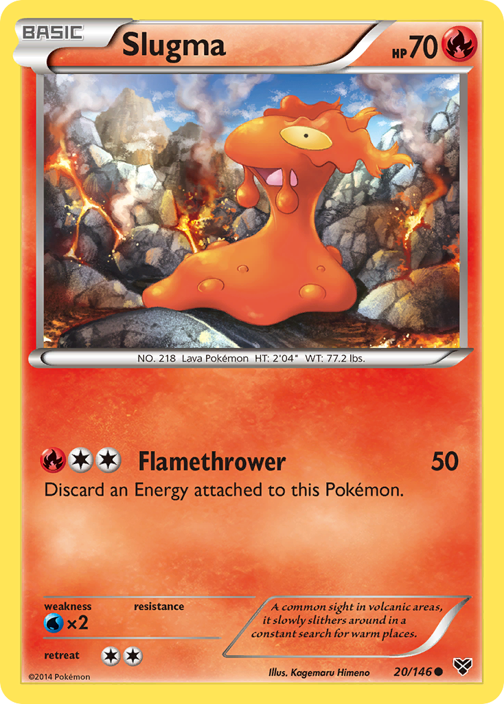 Slugma (20/146) [XY: Base Set] | Devastation Store