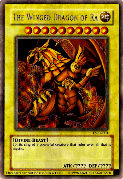 The Winged Dragon of Ra [DOD-001] Prismatic Secret Rare | Devastation Store