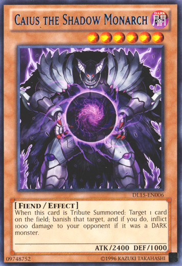 Caius the Shadow Monarch (Blue) [DL15-EN006] Rare | Devastation Store