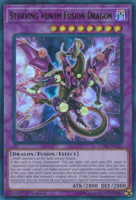 Starving Venom Fusion Dragon [LEDD-ENC25] Ultra Rare | Devastation Store