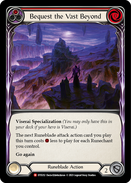 Bequest the Vast Beyond [DTD212] (Dusk Till Dawn)  Rainbow Foil | Devastation Store