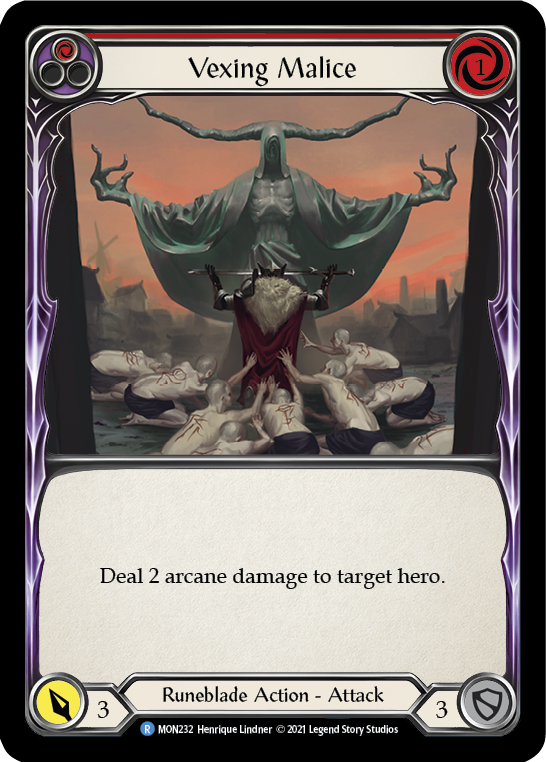 Vexing Malice (Red) [MON232] 1st Edition Normal - Devastation Store | Devastation Store