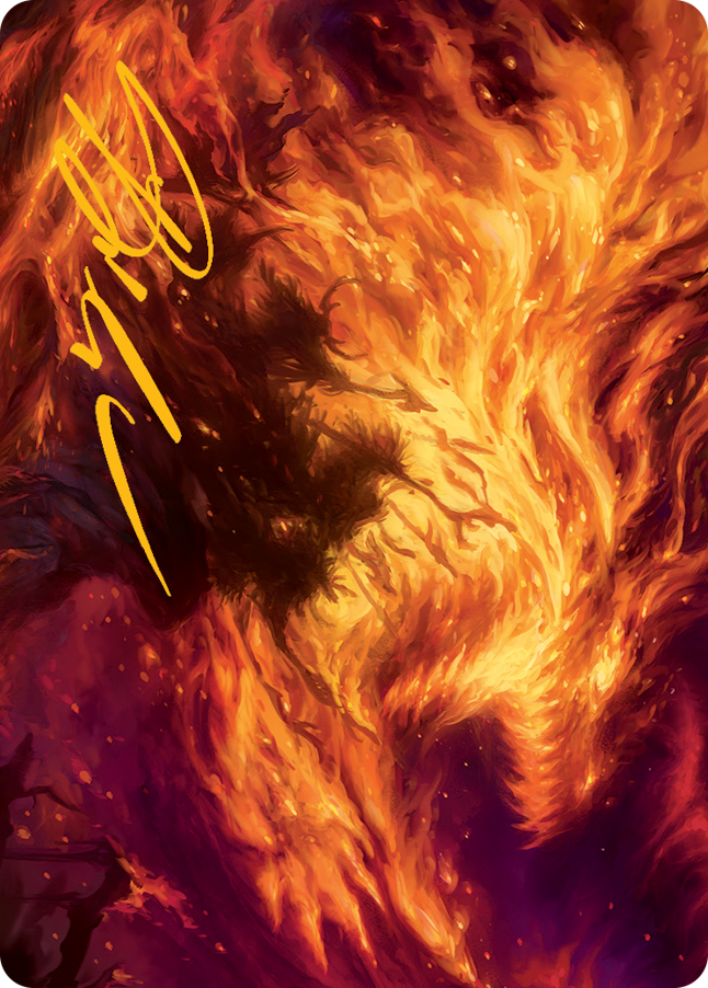 Stoke the Flames Art Card (Gold-Stamped Signature) [March of the Machine Art Series] | Devastation Store