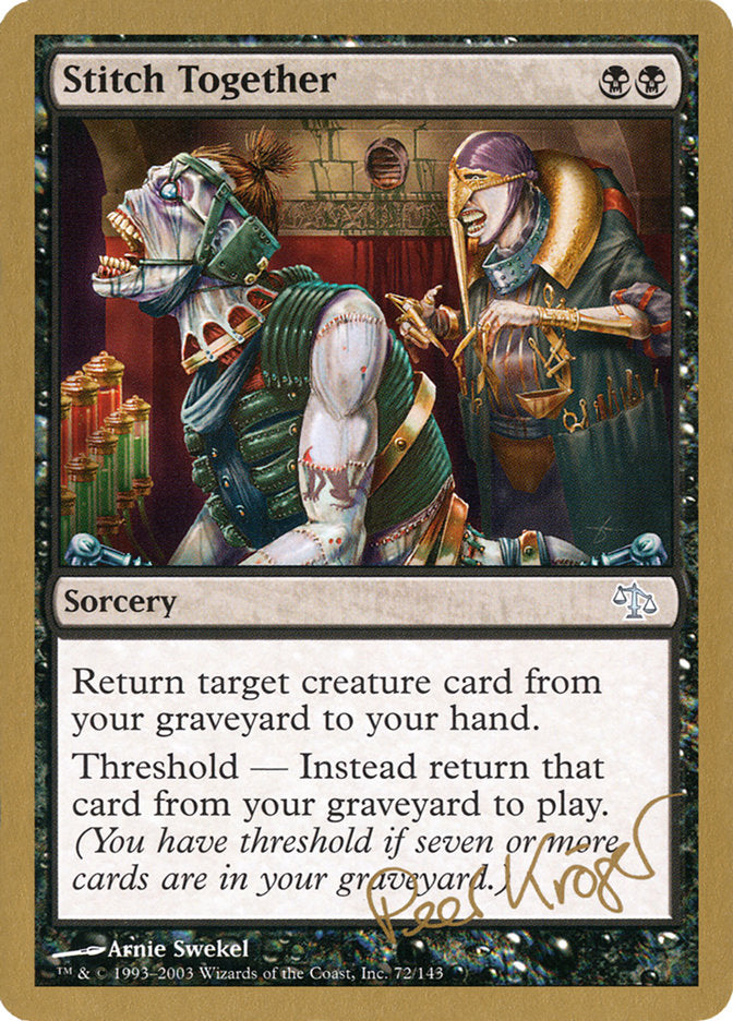 Stitch Together (Peer Kroger) [World Championship Decks 2003] | Devastation Store