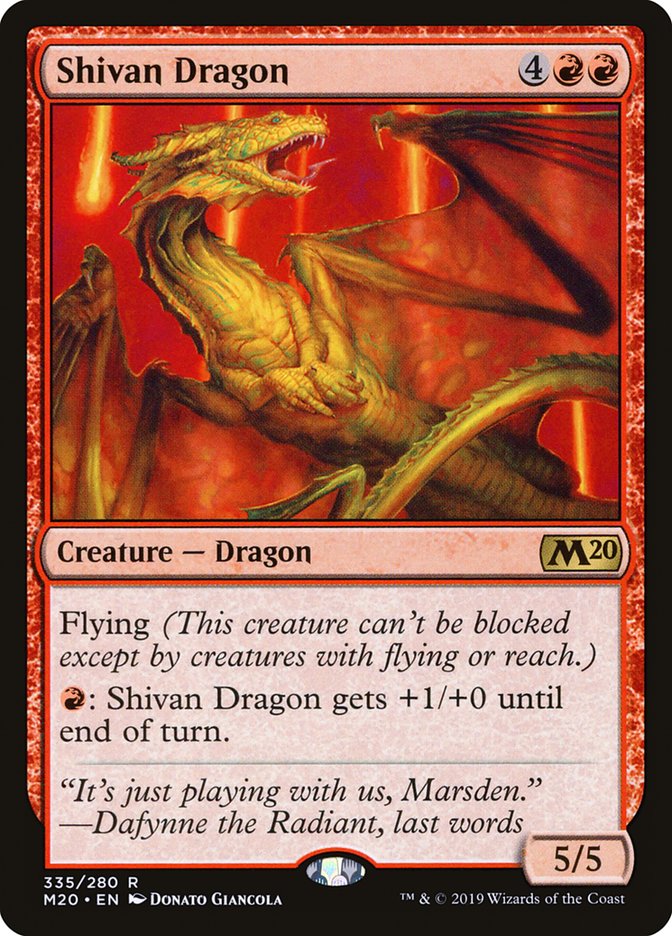 Shivan Dragon [Core Set 2020] | Devastation Store