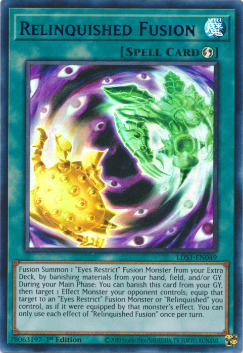 Relinquished Fusion (Purple) [LDS1-EN049] Ultra Rare | Devastation Store