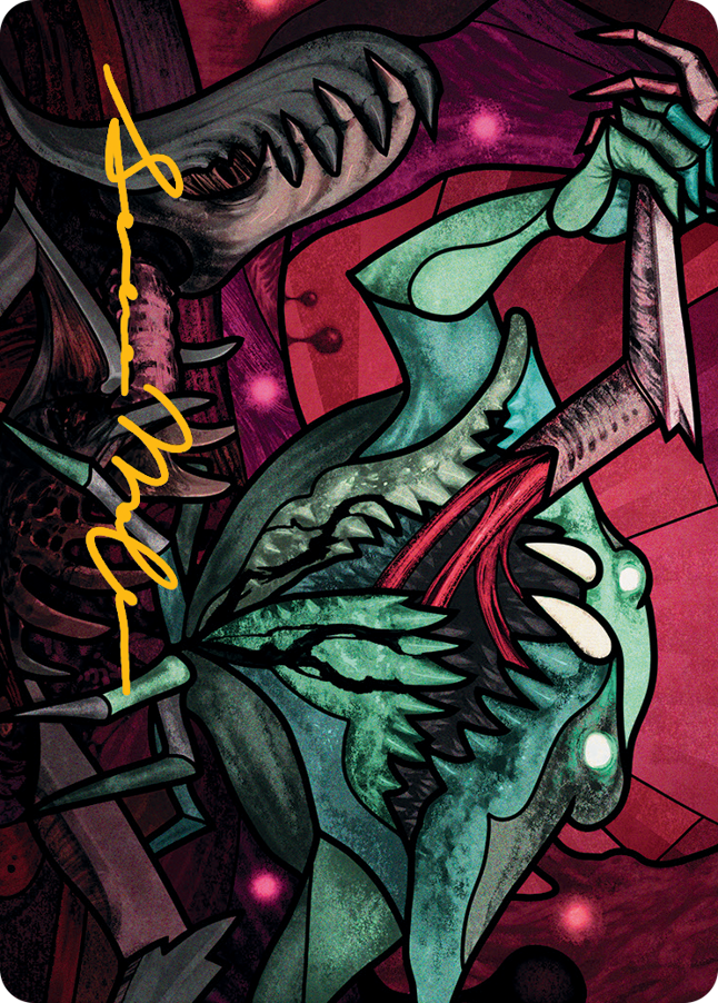 Yargle, Glutton of Urborg Art Card (Gold-Stamped Signature) [March of the Machine Art Series] | Devastation Store