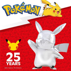 Figura Pokémon - 25ª Aniversario de Pikachu Plateado | Devastation Store