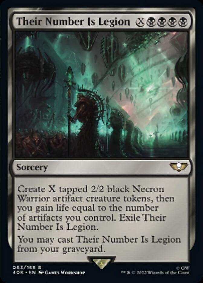 Their Number Is Legion (Surge Foil) [Universes Beyond: Warhammer 40,000] | Devastation Store