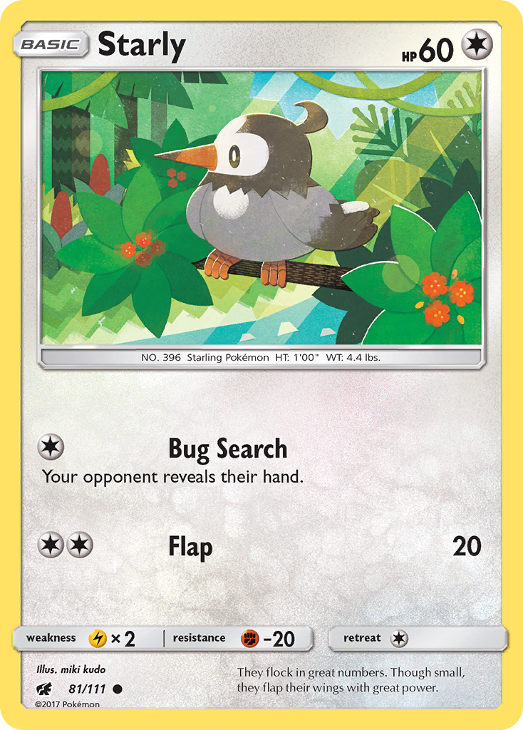 Starly (81/111) [Sun & Moon: Crimson Invasion] | Devastation Store