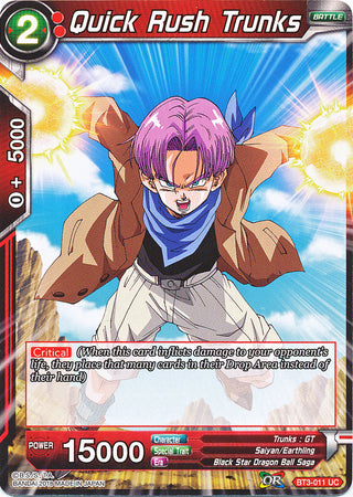 Quick Rush Trunks [BT3-011] | Devastation Store