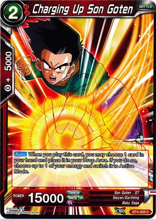 Charging Up Son Goten [BT4-008] | Devastation Store