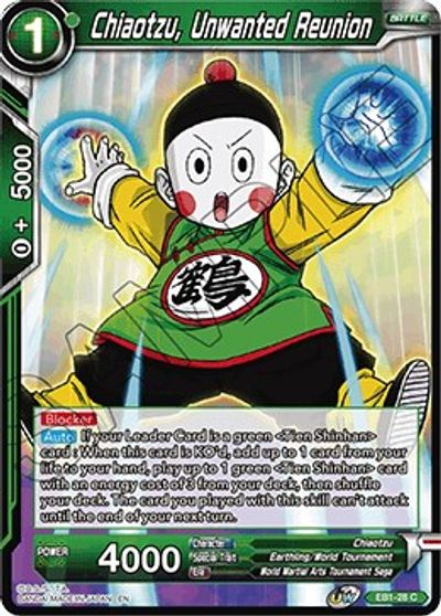 Chiaotzu, Unwanted Reunion (EB1-28) [Battle Evolution Booster] | Devastation Store