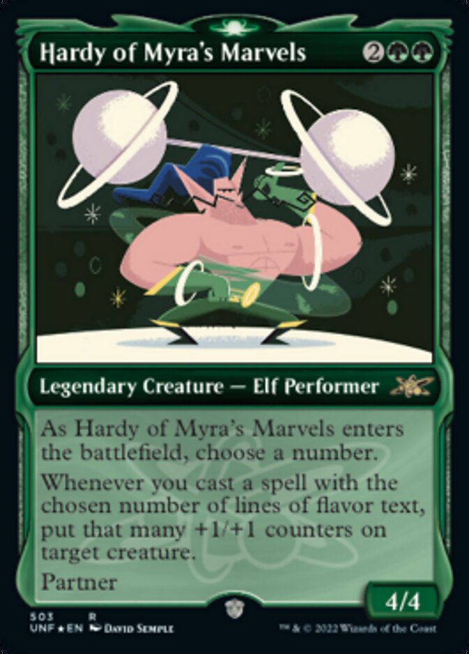 Hardy of Myra's Marvels (Showcase) (Galaxy Foil) [Unfinity] | Devastation Store