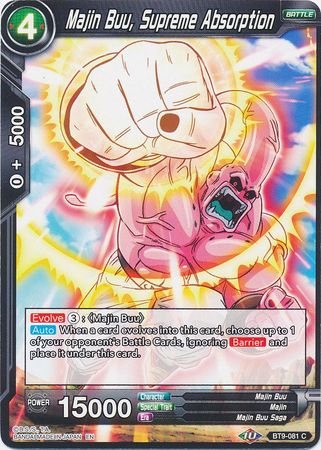 Majin Buu, Supreme Absorption [BT9-081] | Devastation Store