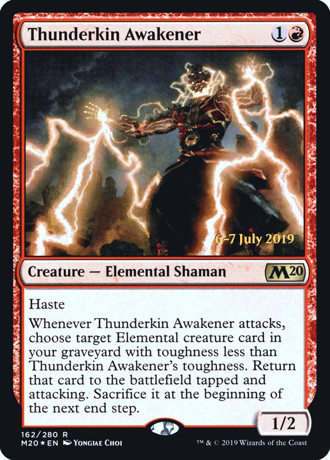 Thunderkin Awakener  [Core Set 2020 Prerelease Promos] | Devastation Store