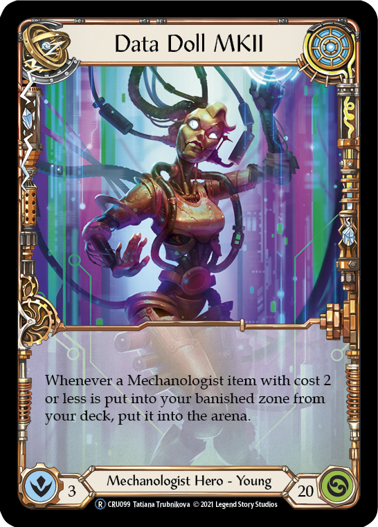 Data Doll MKII (Rainbow Foil) [CRU099-RF] Unlimited Rainbow Foil | Devastation Store