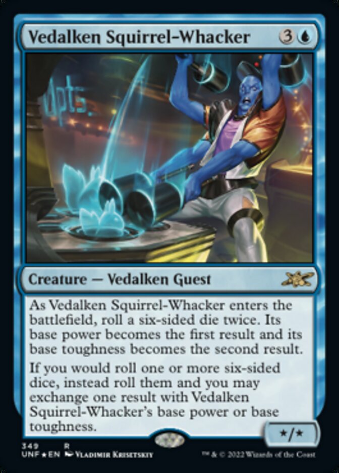 Vedalken Squirrel-Whacker (Galaxy Foil) [Unfinity] | Devastation Store