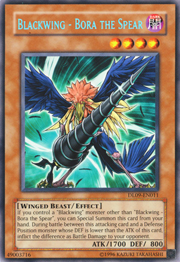 Blackwing - Bora the Spear (Blue) [DL09-EN011] Rare | Devastation Store