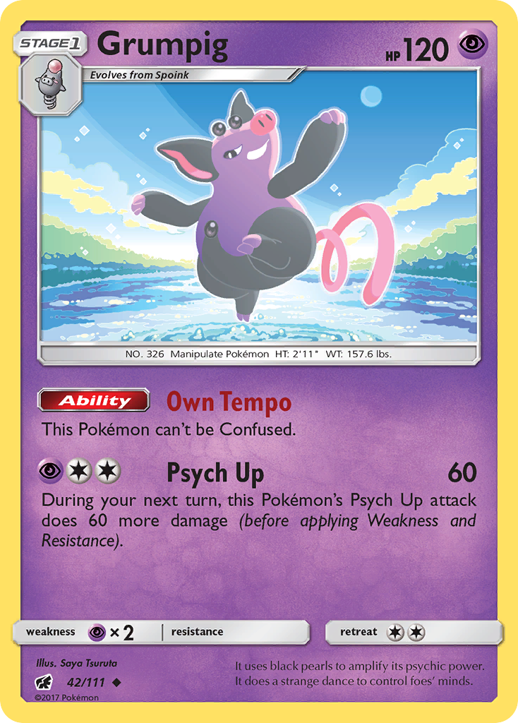 Grumpig (42/111) [Sun & Moon: Crimson Invasion] | Devastation Store